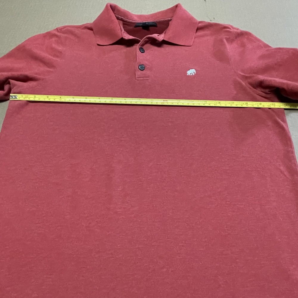Banana Republic Men's Medium Red Stretch Pique Polo Preppy Golf Embroidered Logo - Picture 6 of 12